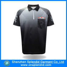 China Fabrik Großhandel Männer Mode Sublimationsdruck Polo T-Shirt